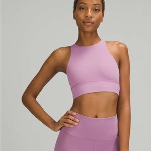 Lululemon Size 4 Energy Bra High Neck Long Line Tough Sports Bra
